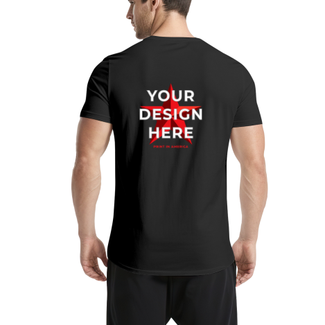 Custom Men's T-Shirt – Back Print, 200g Cotton