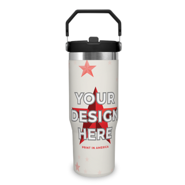 Personalized 30 oz Car Tumbler with Handle