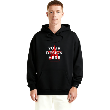 Custom Hoodie – Front Print, 380g Cotton