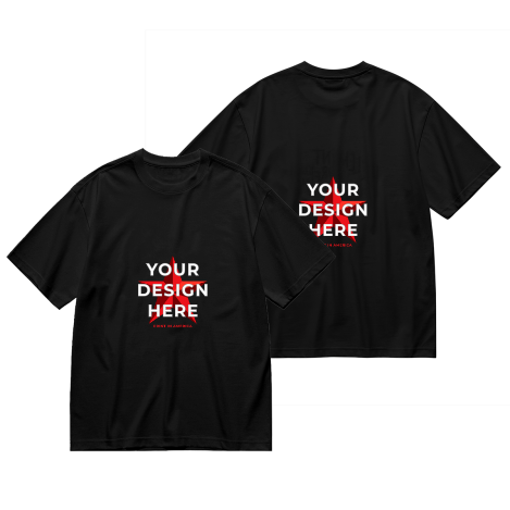 Custom T-Shirt – Front & Back Print, 180g Cotton, 16 Colors