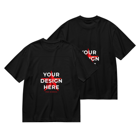 Custom Men's T-Shirt – Front & Back Print, EU Sizing, 4 Colors