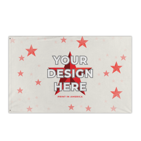 Custom 5×8 ft Flag – Single-Sided, Horizontal, Laser-Printed