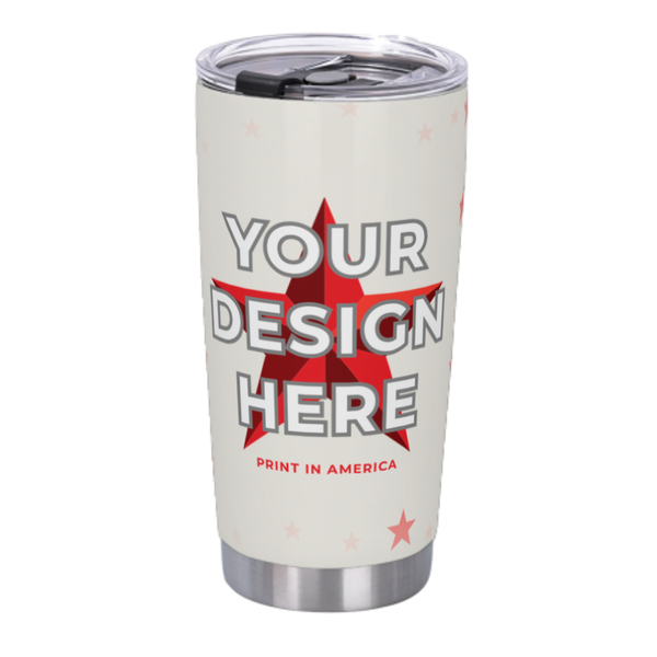 Personalized 20 oz Tumbler with Flip Lid & Straw