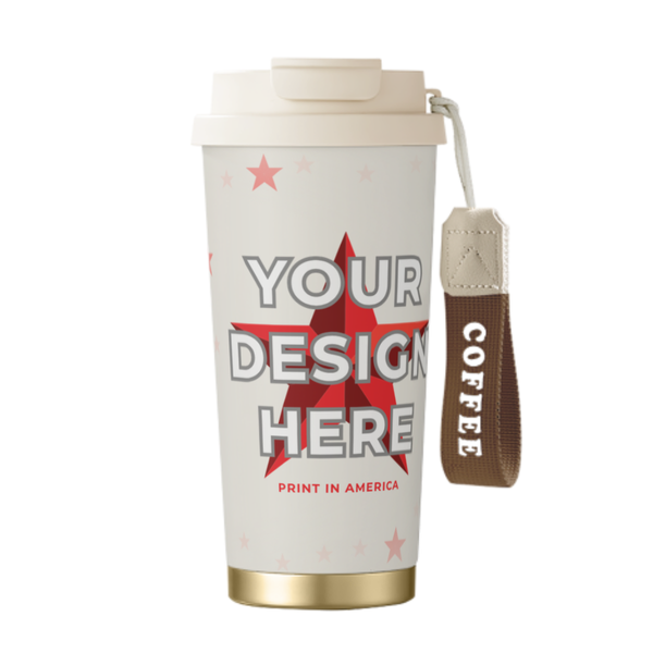 Personalized Stainless Steel Dual-Drink Coffee Mug