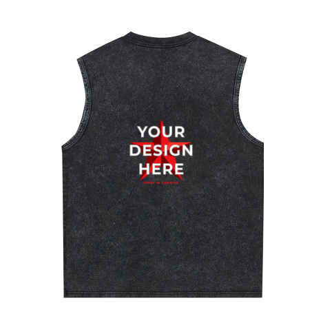 Custom Washed Tank Top – Back Print