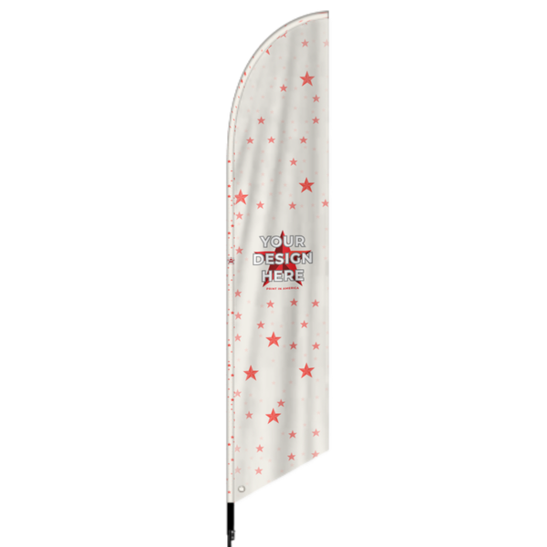 Custom 2.3×11 ft Feather Flag – Single-Sided